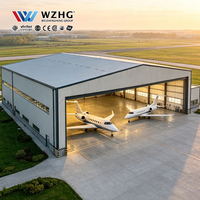 Hangar d'avion en acier à grande portée avec configuration flexible de la largeur et de la hauteur
