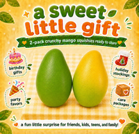 Jouet Squishy Réaliste en Forme de Fruit, Sonore et Croquant, à Température Variable, en Forme de Mangue, Matériau Brique, Unisexe, à partir de 5 ans