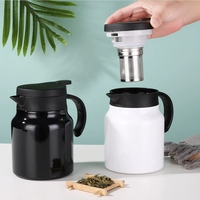 Théière en acier inoxydable 316 de 800 ml et 1000 ml, isolée sous vide, grande capacité