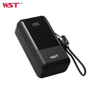 2025 WST 20000mAh staccabile cavo incorporato <span class=keywords><strong>Power</strong></span> Bank 22.5W Fast Charge Display a LED per Laptop cellulare <span class=keywords><strong>Power</strong></span> Bank per esterno - Product Image 1