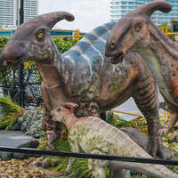 Dinosaures animatroniques réalistes grandeur nature pour l'intérieur et l'extérieur, télécommandés, pour parcs d'attractions, parcs d'aventure, aéroports, personnalisables