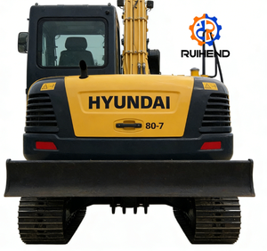 Yüksek Kaliteli Orijinal Kore Malı <span class=keywords><strong>8</strong></span> Tonluk İkinci El Hyundai 80-7 Mini Paletli Ekskavatör Hidrolik Stabilite 0.35m Kepçe 2022 Model - Product Image 4