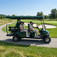 Voiturette de golf électrique EV 48V, 3-4 places, autonomie de 90 km, certifiée CE/GCC, vitesse de 30-50 km/h, poids à vide de 500 kg