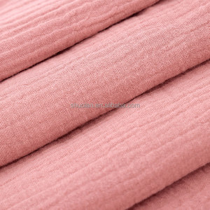 Personalizar materiales textiles tela arrugada liso teñido poliéster tejido Cey Crepe 100% tela de algodón - Product Image 6