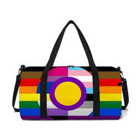 Sac de sport personnalisé arc-en-ciel de la fierté lesbienne pour femme homme voyage sport sac de sport avec impression personnalisée sac de voyage
