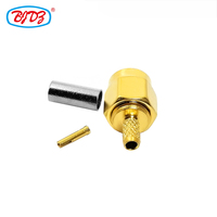 Conector Coaxial RF de Polos Invertidos RP SMA Macho para Cable RG174 RG316 LMR100, Suministro de Fábrica, En Stock