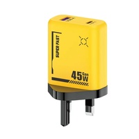 Cargador Superrápido de 45 W para Teléfono Móvil, Cargador de Viaje USB-C con Cable USB C, Carga Rápida de 45 W, Adaptador de Corriente USB Tipo C PD
