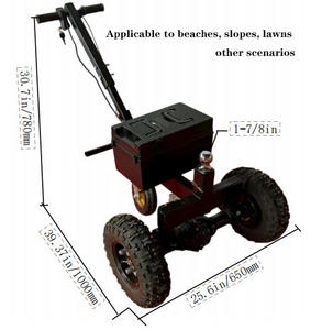 Porte-remorque électrique en acier et chariot de remorquage Capacité maximale de 11 000 livres Réglage de la hauteur sphérique personnalisable Puissance du moteur Pneus - Product Image 4