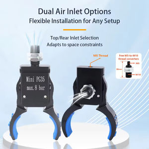 Mini Pinza Neumática Industrial para Accesorios de Robot, Detección Magnética de Tubos Preformados para Construcción, PG25 Arc Chuc - Product Image 4