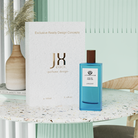[Usine personnalisée] Bouteille de parfum en verre dépoli vide de luxe 100ml bouteille de parfum rectangulaire claire