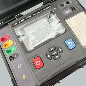 เครื่องทดสอบความต้านทานดินดิจิตอลแบตเตอรี่ลิเธียมแบบชาร์จไฟได้รับประกัน1ปีสำหรับอุปกรณ์ไฟฟ้า220V - Product Image 4