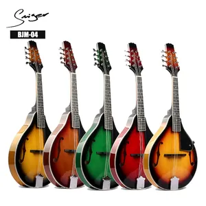 Toptan çin ahşap halk müzik aletleri DIY kiti renkli akustik mandolin