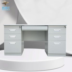 Giá rẻ thép hiện đại Bàn máy tính với ngăn kéo cho siêu thị sử dụng thương mại nội thất văn phòng nhà Máy Giá - Product Image 1