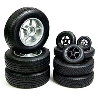 Roues en caoutchouc massif antidérapantes industrielles robustes sur mesure pour usine, roulettes industrielles de 5 à 6 pouces