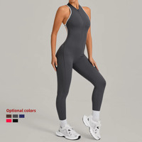 Nouvelle combinaison de yoga à patchwork contrastant, dos élégant, plissée, effet push-up, moulante, pour la course et le fitness