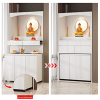 Armoire de culte bouddhiste en bois massif, autel moderne personnalisé pour Guanyin Bodhisattva, pour salon