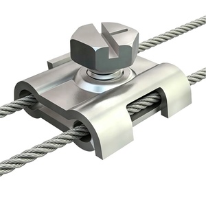Clip de fixation pour câble métallique en acier inoxydable, personnalisé, pour le serrage des câbles en acier - Product Image 1