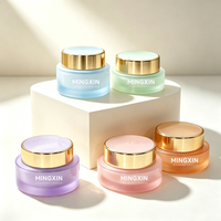 Pot en verre de luxe pour crème cosmétique, 30g 50g, vide, forme ronde, contenant pour soins de la peau, vente en gros