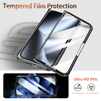 Étui portefeuille détachable 2-en-1 de luxe avec aimant puissant N52, chargement sans fil, étanche, protection intégrale 360°, antichoc