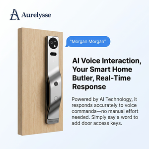 Aurelysse 2026 ระบบล็อคประตูอัจฉริยะด้วยการจดจำเส้นเลือดฝ่ามือ <span class=keywords><strong>พ</strong></span>ร้อม AI Smart Butler ระบบจดจำใบหน้า 3 มิติ วิดีโออินเตอร์คอมผ่าน WiFi เพื่อความปลอดภัยในบ้านอัจฉริยะ - Product Image 6