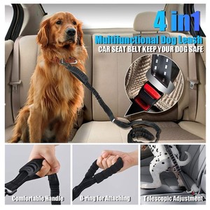 Large and Medium-sized <b>Dog</b> Leash, High-elasticity Explosion-proof Impact-resistant Vehicle-mounted Leash <b>for</b> Outdoor Traction - Product Image 4