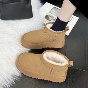 <span class=keywords><strong>Botas</strong></span> <span class=keywords><strong>de</strong></span> nieve antideslizantes <span class=keywords><strong>de</strong></span> <span class=keywords><strong>plataforma</strong></span> a media pantorrilla para mujer, nuevas <span class=keywords><strong>de</strong></span> invierno 2025, cálidas, <span class=keywords><strong>de</strong></span> algodón grueso <span class=keywords><strong>con</strong></span> forro polar, sin cordones. - Product Image 3