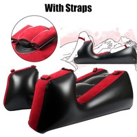 BR Mobilier sexuel gonflable : Matelas de canapé à jambes séparées avec sangles, Chaise-lit, Coussins sexuels, Jouets sexuels pour femmes et couples