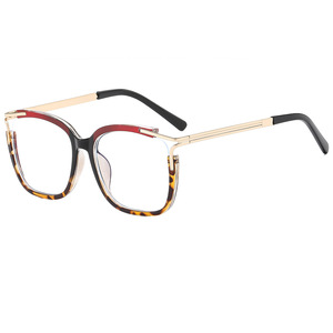 Gafas cuadradas con montura completa negra TR90 anti luz azul para mujer, lentes transparentes CR-39, montura mediana, gafas ópticas de moda 2023 - Product Image 2