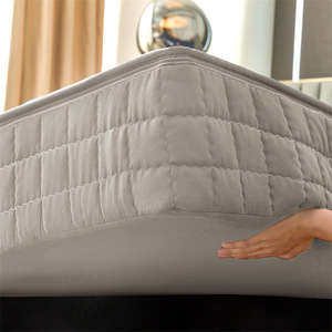 Protège-matelas imperméable et anti-salissures uni avec fermeture éclair <span class=keywords><strong>pour</strong></span> hôtel et maison, taille Queen, vente en gros - Product Image 4