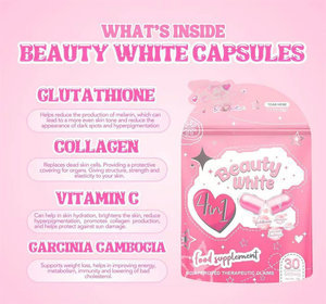 מפעל סחר חוץ לקפסולה לבנה יופי עם גלוטתיון וקולגן, מוצר מקור פרימיום - Product Image 3