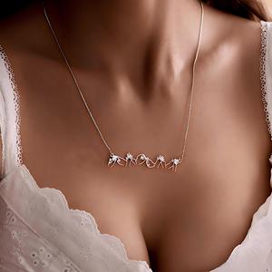 Collier personnalisé en <span class=keywords><strong>langue</strong></span> des signes, collier d'amitié en <span class=keywords><strong>langue</strong></span> des signes pour maman, collier personnalisé pour elle - Product Image 2