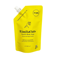 Sac d'emballage de savon liquide au design personnalisé, soin de la peau, shampoing pour cheveux, pochette debout avec bec verseur