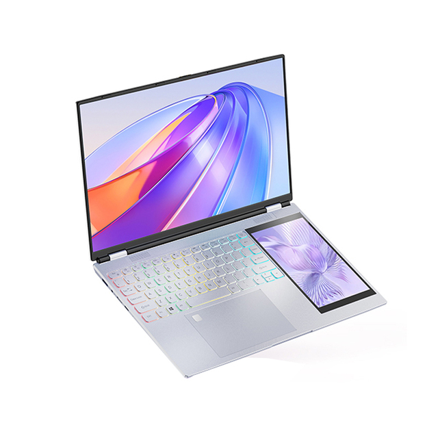 Double Screen Laptop 15.6 LCD Screen  7 Touch Screen N95 16GB RAM 256GB 512GB 1024GB SSD 7 Colors Backlit Keyboard Laptops