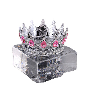 Casque de couronne en forme de larme baroque avec design en cercle complet pour les décorations de fête de mariage nuptiale - Product Image 5