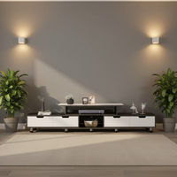 Table basse moderne et nouvelle conception, convertible, grise beige, en bois, intelligente et réglable, table centrale polyvalente, meuble TV pour salon