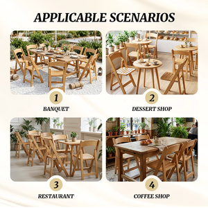 Sedia Pieghevole in Legno Bianca Imbottita Stile <span class=keywords><strong>Wimbledon</strong></span> per Esterni, Giardino, Ristorante, Eventi e Matrimoni - Prezzo di Fabbrica - Product Image 6