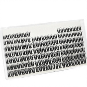 Extensiones <span class=keywords><strong>de</strong></span> Pestañas Hechas a Mano, Libres <span class=keywords><strong>de</strong></span> Crueldad Animal, con Efecto <span class=keywords><strong>de</strong></span> Pluma y Racimo <span class=keywords><strong>de</strong></span> Pestañas Tipo <span class=keywords><strong>Araña</strong></span>, 10-16MM, 160 Piezas - Product Image 2