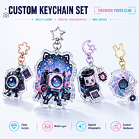 Porte-clés décoratif en acrylique CNAWO avec finition pailletée effet bonbon, support OEM/ODM pour souvenirs d'événements