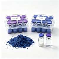 WV GHK-Cu Kemurnian Tinggi (99%-99.9%) Bubuk Peptida Tembaga Bahan Baku Kosmetik Perawatan Kulit Cahaya Biru Perbaikan Perawatan Rambut Bahan Kimia