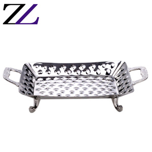 <span class=keywords><strong>Plateau</strong></span> à sushi de service de table, décorations de restaurant en or, <span class=keywords><strong>plateau</strong></span> de décoration fantaisie, service de vaisselle en métal royal, plat de service de fruits secs - Product Image 5