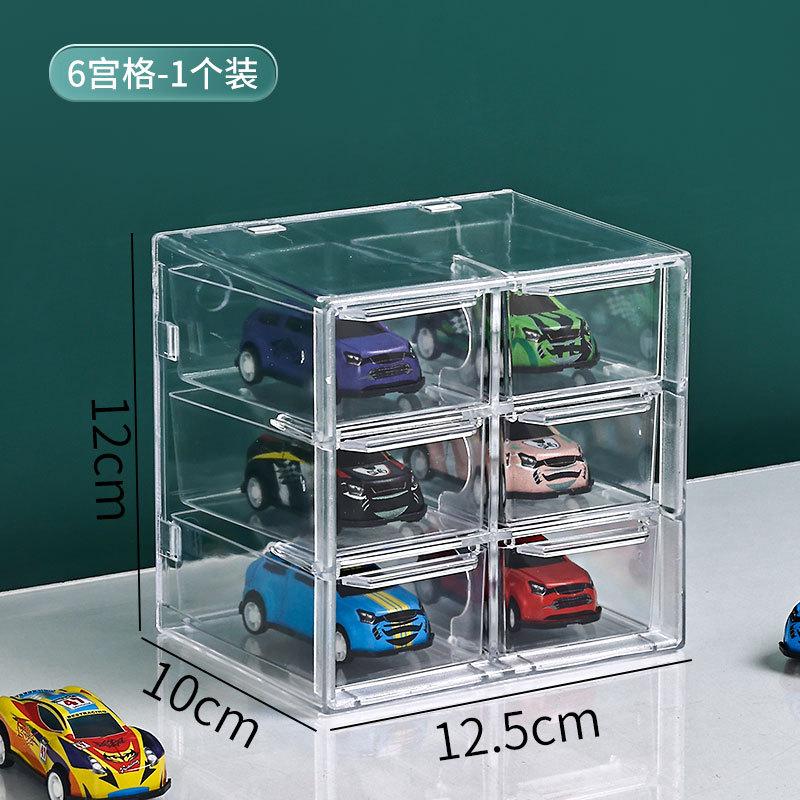 Transparent drawer-style - 6 compartments