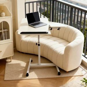 Bureau d'ordinateur portable moderne, portable, réglable en hauteur, pivotant à 360°, pliable, convertible, mobile, <span class=keywords><strong>pour</strong></span> travailler assis ou debout, sur roulettes - Product Image 4