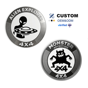 Metal Emblem Decal Sticker – Silver Chrome Car Badge With 3M Adhesive, 109x27mm - View #4