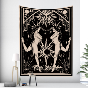 Mars Déesse Tarot Sorcellerie Décor À La Maison Tapisserie Hippie Boho Psychédélique Scène Chambre <span class=keywords><strong>Tenture</strong></span> Murale Tapisseries Coton <span class=keywords><strong>Lin</strong></span> - Product Image 3