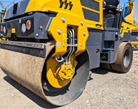 Compacteur vibrant officiel pour travaux publics XD120VT, mini-rouleau compresseur de 2,6 tonnes