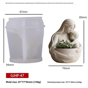 El molde <span class=keywords><strong>de</strong></span> <span class=keywords><strong>silicona</strong></span> DUMO Mother Holding Baby Jar es adecuado <span class=keywords><strong>para</strong></span> velas, tarros <span class=keywords><strong>de</strong></span> cemento, resina, fabricación artesanal <span class=keywords><strong>de</strong></span> <span class=keywords><strong>yeso</strong></span>, decoración <span class=keywords><strong>de</strong></span> regalo DIY - Product Image 6