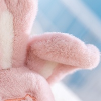 Peluche Lapin Mignon Personnalisable, Animal en Peluche Rose avec Vêtements, Cadeaux Kawaii, Vente en Gros OEM ODM