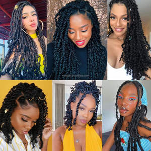 <span class=keywords><strong>Extension</strong></span> per trecce <span class=keywords><strong>afro</strong></span> elasticizzate di alta qualità, texture riccia naturale, <span class=keywords><strong>capelli</strong></span> sintetici morbidi in massa per micro trecce - Product Image 6