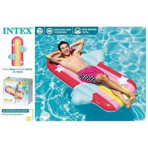 Materassino Gonfiabile Intex Rainbow 183x132cm, Galleggiante per Piscina, Anello da Nuoto per Adulti - Product Image 2