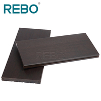 Plancher en bambou moderne pour terrasse extérieure, profondement carbonisé, ignifuge, antidérapant, imperméable, durable, couleur foncée